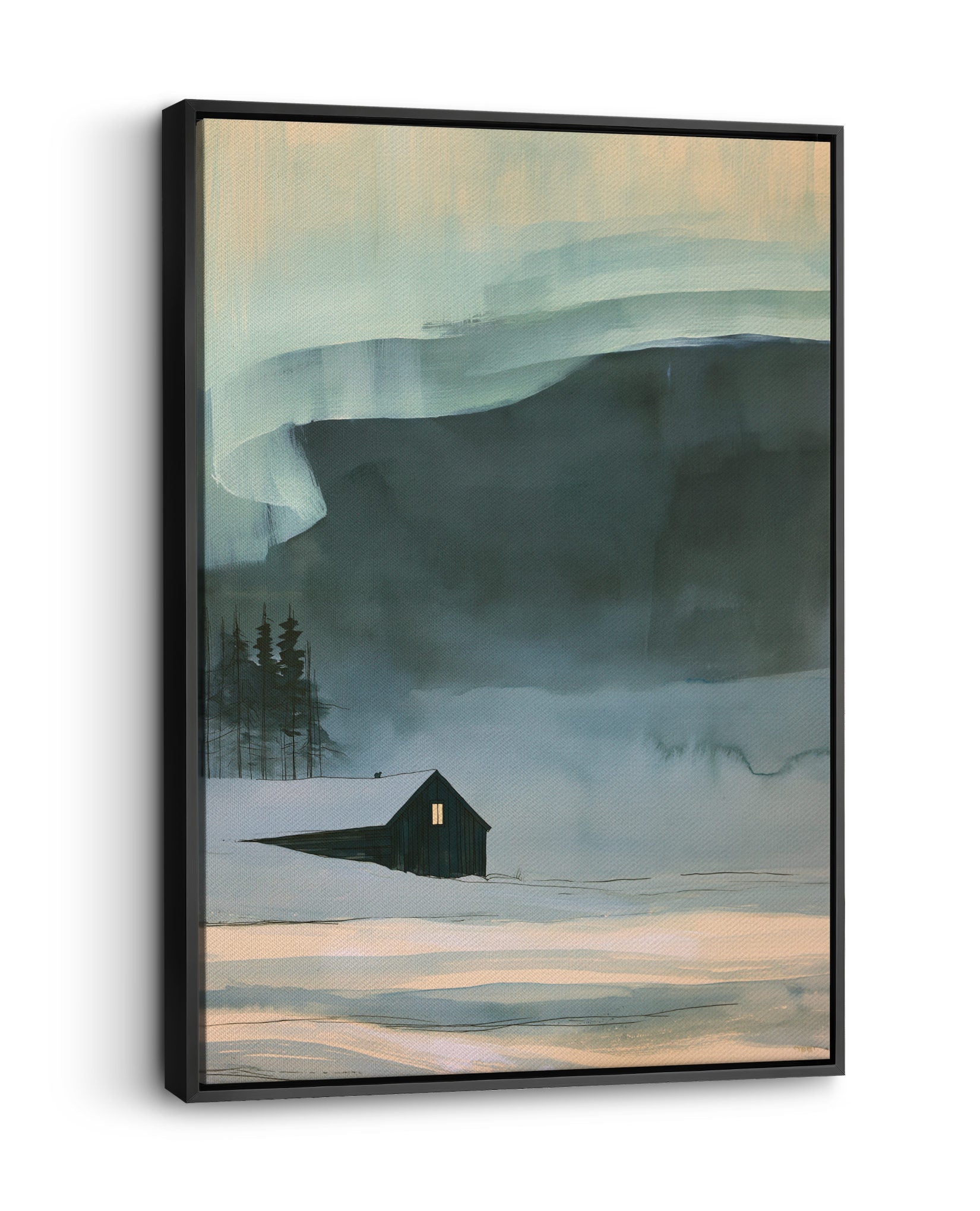 Aurora borealis-canvas