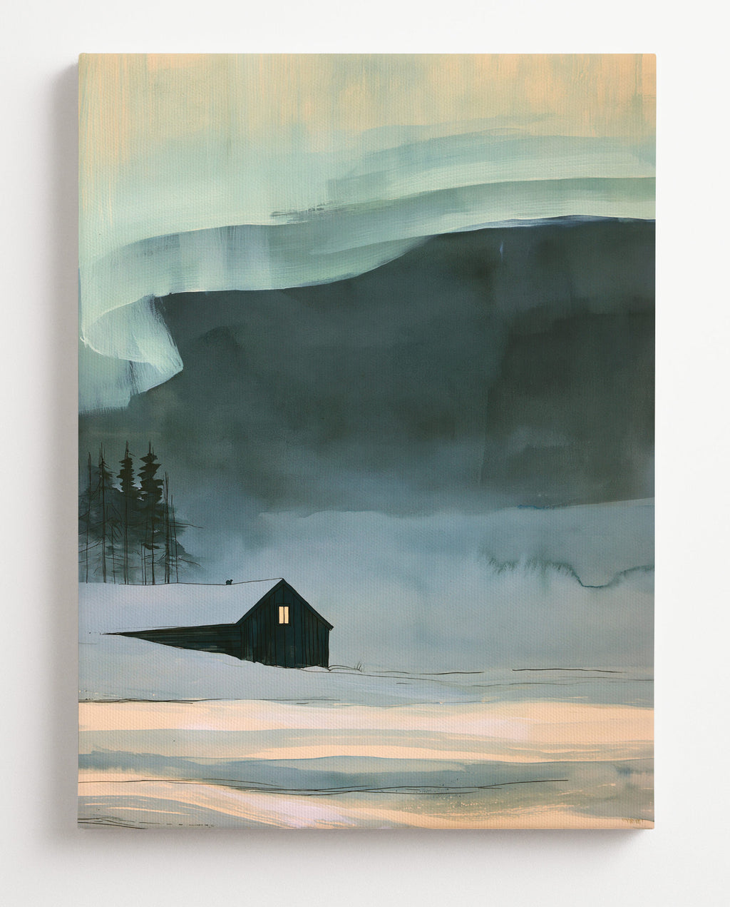 Aurora borealis-canvas
