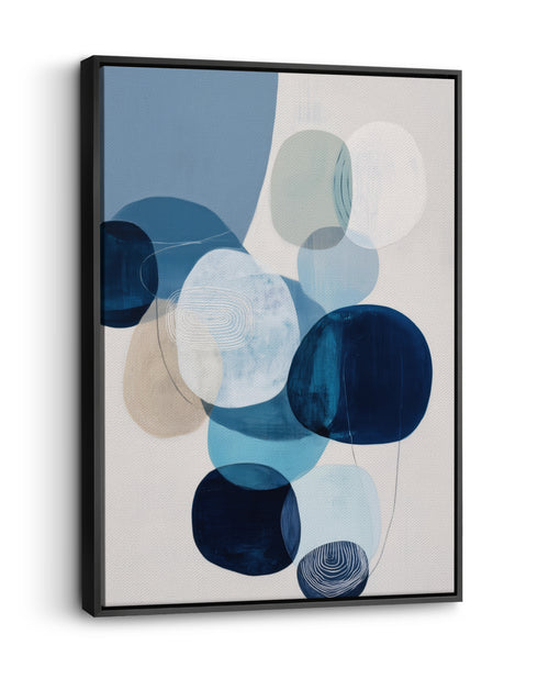 Blå form-canvas