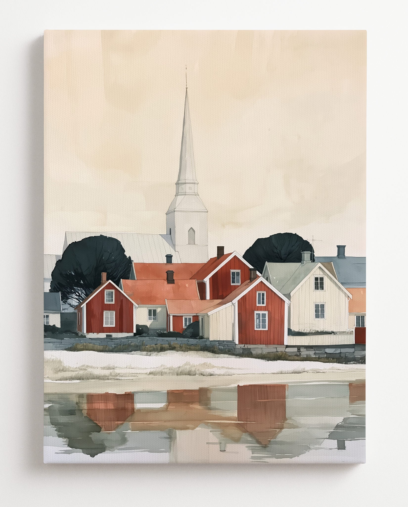 Kyrkbyn No. 1-canvas