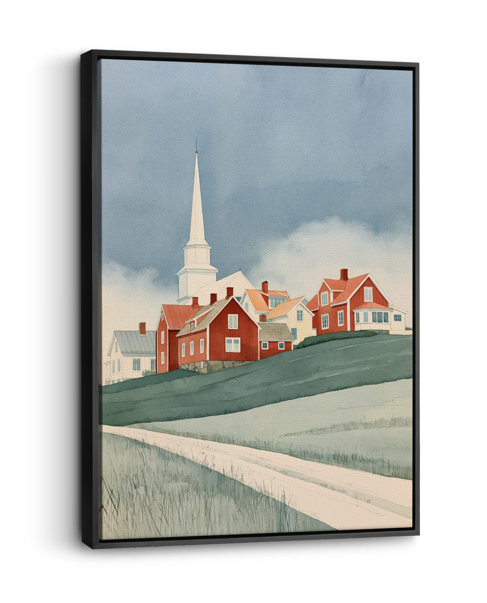 Kyrkbyn No. 2-canvas