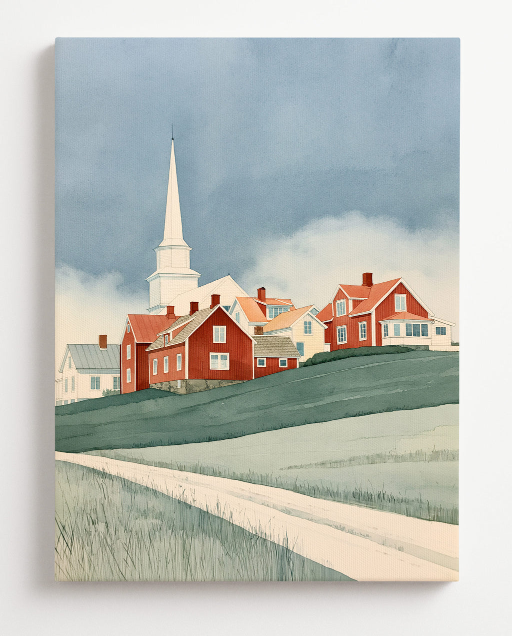 Kyrkbyn No. 2-canvas