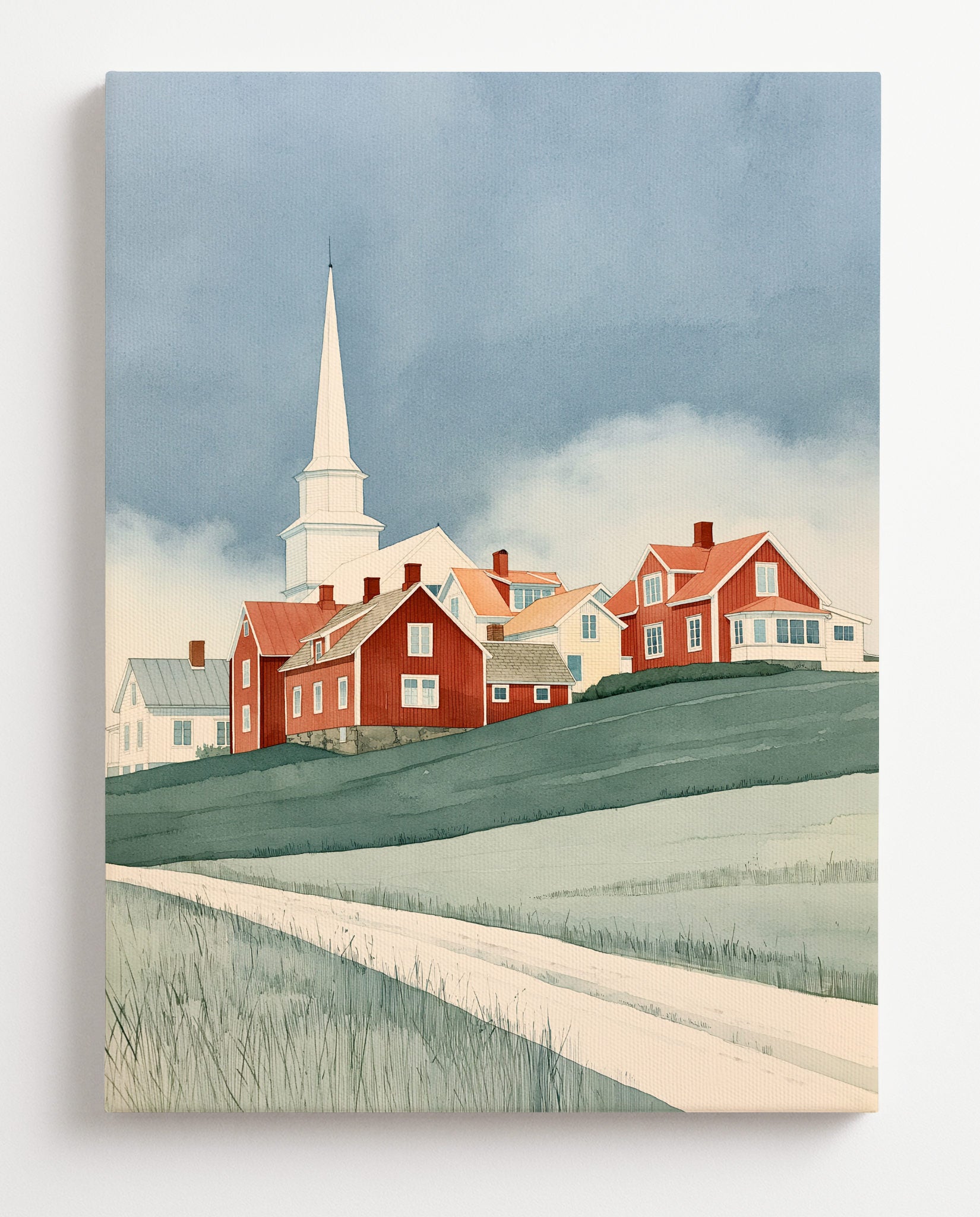 Kyrkbyn No. 2-canvas