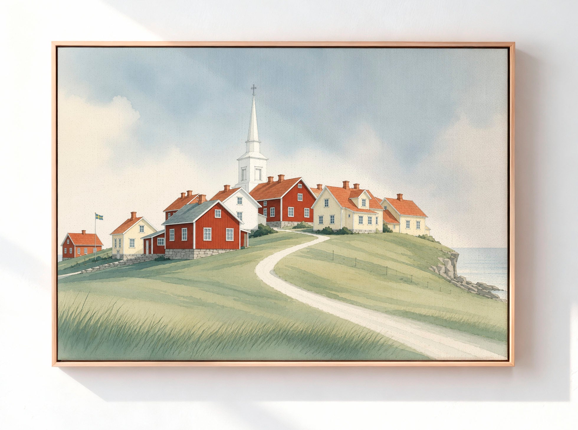Kyrkbyn No. 3-canvas