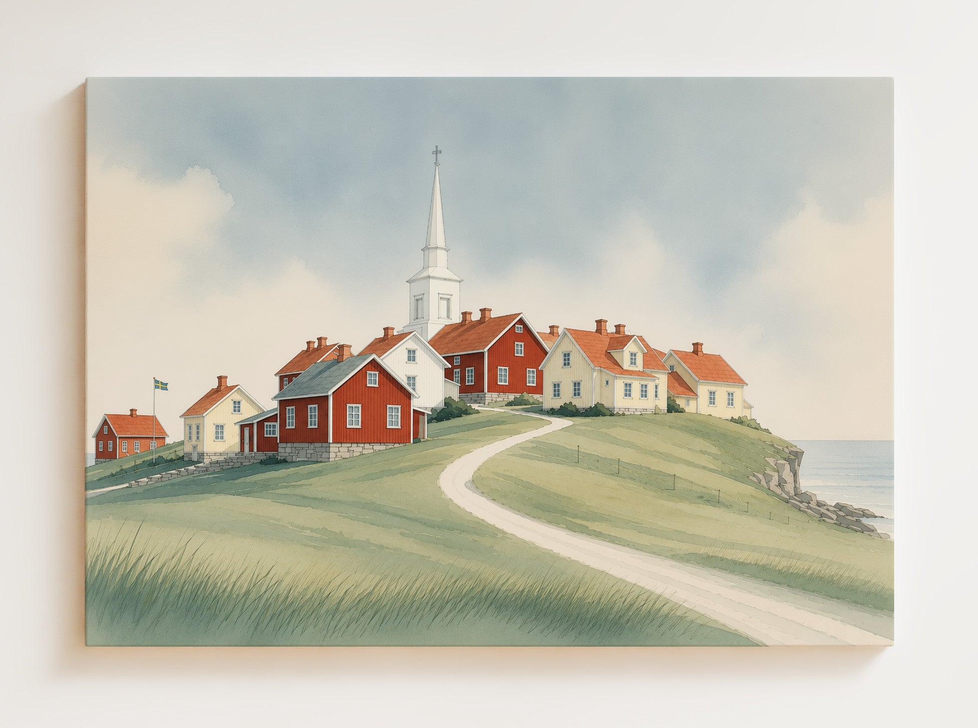 Kyrkbyn No. 3-canvas