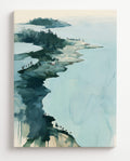 Skärgård i afton-canvas