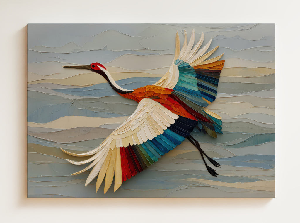 Tranans alla färger-canvas