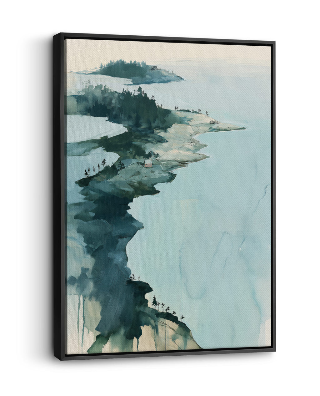 Skärgård i afton-canvas