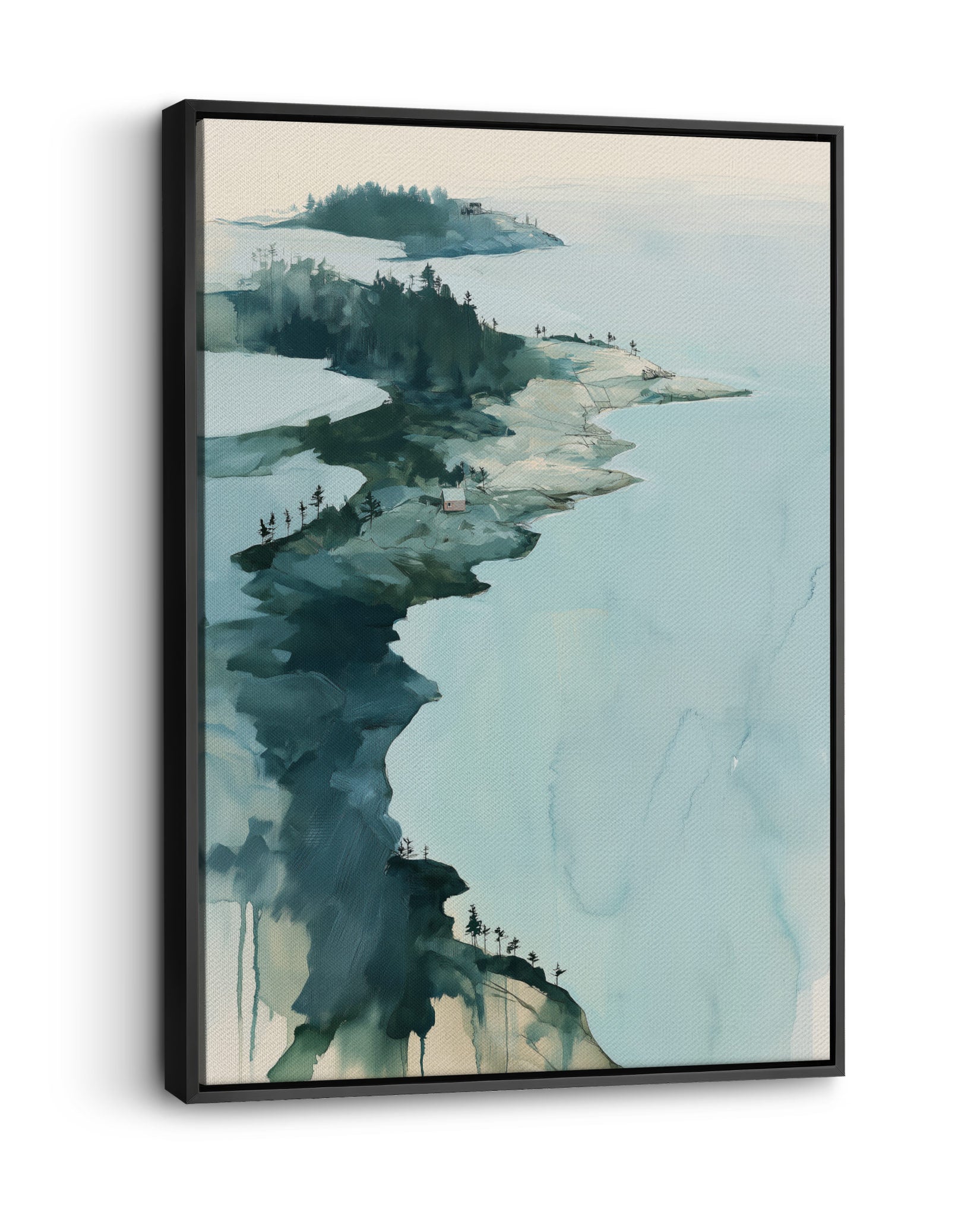 Skärgård i afton-canvas